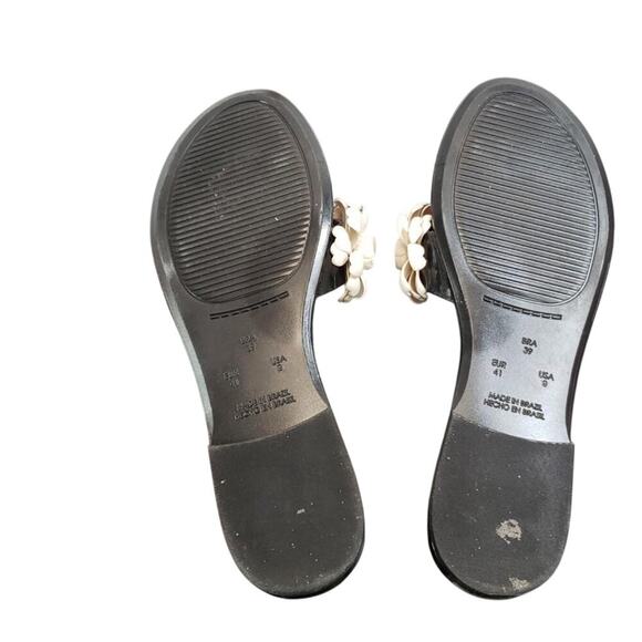 Kate Spade Women's Black / White Floral Sandals US Sz 9 - Picture 2 of 7